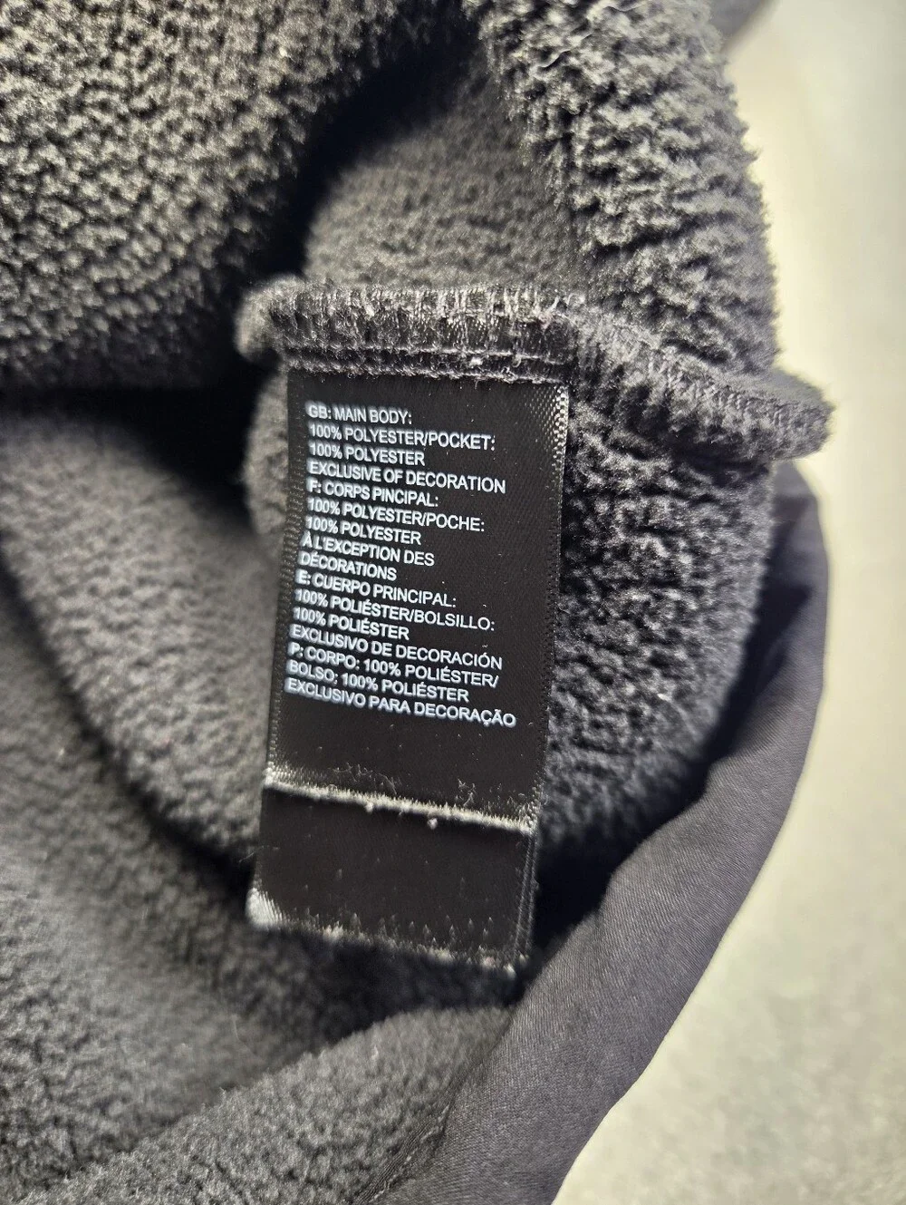 The North Face Cragmont Fleece Pullover Mens L Black 1/4 Snap